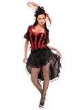 Black Red French Can Can Dancers Moulin Rouge Halloween Costume