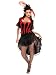 Black Red French Can Can Dancers Theatre Costumes