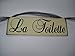 La Toilette Hand Stenciled French Powder Room Bathroom Sign Paris Decor Black and Cream