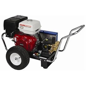 Simpson Taskmaster Industrial Gas Powered Pressure Washer 4000 PSI 3.5 GPM Honda GX390 Engine And 50' Non-Marring Hose TM4000BD