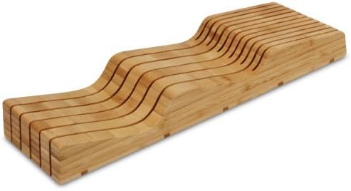 Cutlery and More 11-slot In-Drawer Bamboo Knife Block