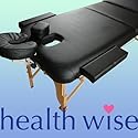 Health Wise BLACK MASSAGE TABLE a Portable THERAPY Couch