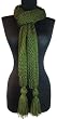 Handmade Ultra Lightweight and Soft Scarf - Italian Green Olive (Open Weave/one-of-a-kind)