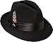 Stacy Adams Men's Crushable Wool Felt Snap Brim Fedora, Black, X-Large Stacy Adams Men's Crushable Wool Felt Snap Brim Fedora, Black, X-Large