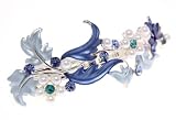 Blue Supernova Crystal Hair Barrette