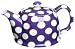Yedi Houseware Classic Coffee and Tea White Dots 20 Ounce Teapot, Violet Purple