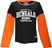 Search : Cincinnati Bengals Girl's 7-16 Layered Crewneck Long Sleeve Tee