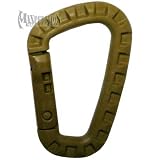 Tac-Link Polymer Carabiner, Khaki