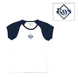 Tampa Bay Rays Girls Mini Star Cap Sleeve T-shirt by Antigua Sport