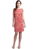 Eliza J Women's Cap Sleeve Shift Dress,Fuchsia,4