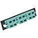 Q-series 12-strand, Sc, Zirconia Insert, Sm, Apc, Green Sc Adapter Panel