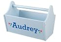 Personalized Toy Caddy - Sky - Print Marker Print Color Blue - Art Nautical