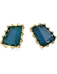 Sam Edelman Long Stone Teal Stud Earrings Set