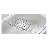 Useful. UH-BC187 Stainless Steel Bathtub Caddy with Extending Sides and Book Holder