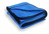 Lestra Polar-Fleece-Decke ohne Rei&szlig;verschluss, royalblau, 200 x 150 cm