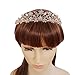 Wedding Prom Bridal Crown Rhinestone Crystal Tiara Headband Queen Pageant Princess Crown for Women, Rose gold