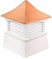 78" Handcrafted "Hancock" Copper Roof Vinyl Cupola