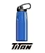 TITAN Water Bottle, .75 liter BPA-Free Reusable Water Bottle with Built-in Carabiner