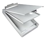 Saunders Recycled Aluminum Cruiser-Mate&trade; Storage Clipboard with Dual Tray Storage and Antimicrobial Product Protection, 21017, Letter Size (8.5 inch x 12 inch)