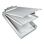 Saunders Recycled Aluminum Cruiser-Mate&trade; Storage Clipboard with Dual Tray Storage and Antimicrobial Product Protection, 21017, Letter Size (8.5 inch x 12 inch)