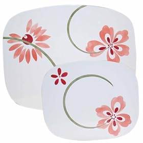 Corelle Coordinates Counter Mats, Set of 2, Pretty Pink