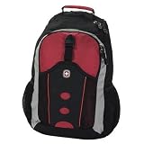 Swiss Gear Vienna Illuminated Mono Strap Backpack (Red, Grey, Black) by Swiss Gear