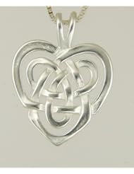 A Stunning Celtic Love Knot in Sterling Silver, It Includes a Sterling Silver Chain