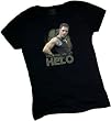 "You Had Me at HELO" - Battlestar Galactica Crop Sleeve Fitted Juniors T-Shirt