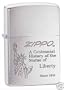 Zippo "Statue of Liberty-Centennial" Chrome Lighter, 5811