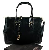 AUTHENTIC COACH HAMPTONS BLACK SIGNATURE CONVERTIBLE SHOULDER/SATCHEL 12456