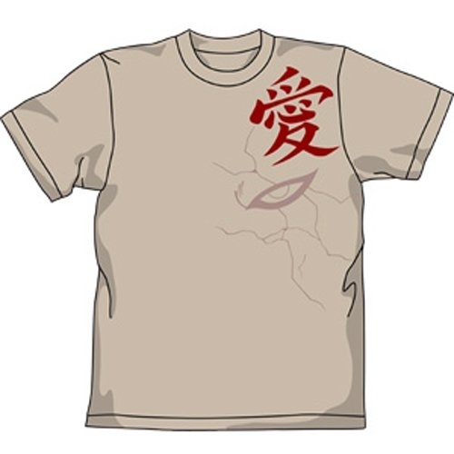 Cover image : NARUTO 我愛羅フェイスTシャツ Lベージュ サイズ:L