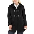 Merona&reg; Plus Long Wool Jacket with Toggle Buttons - Black