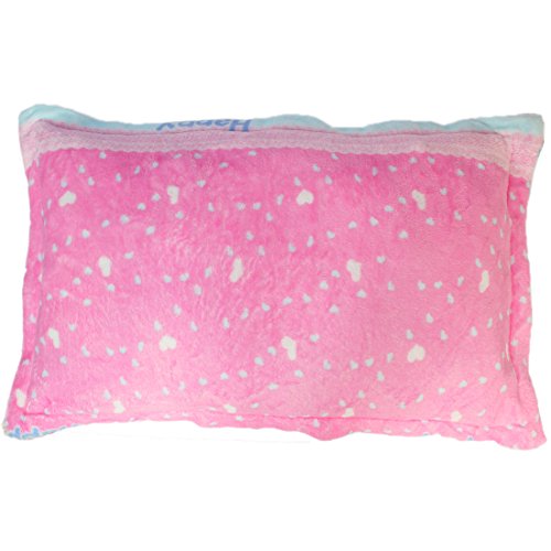 MyKazoe Kids Toddler Ultra Soft Plush Pillowcase Cover (Joyful Hearts)