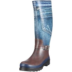 Giesswein Winterfeld 551040040, Damen, Gummistiefel, Blau  (jeans 527), EU 40