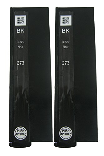 Genuine Epson 273 Black Ink Cartridges 2 pack in Original Bulk Packaging for Epson Expression XP-820 Expression Premium 600 610 620 800 810