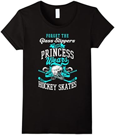 Forget the Glass Slippers ... - Girl's Hockey Shirt - Female Small - Black