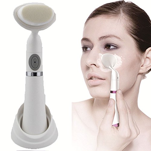 HailiCare Skin Cleansing System - Electric Face Facial Cleansing Cleaning Brush - Acne Treatment - Pore Cleanser - Dark Spots - Scar Remover - For Deep Cleaning Women & Mens