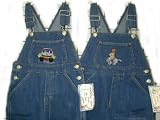 Toddler Boys Sizes 2T/3T/4T Cotton Denim Overall with Embroidery on Bib Pocket, (Prepack=24 PCS Assorted Sizes/Emb. Designs, Each $6.50)