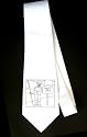 Party Decoration Necktie with male, man, board, "black and white", Texas, welcome, abstract, wishes, sign, American, flag, holding, greeting, clown, suit