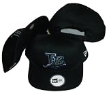 Tampa Bay Rays Low Profile Snapback Adjustable Plastic Snap Back Hat / Cap - Size Low Profile Adult OSFA - (Sz. 6 7/8 - 7 5/8)