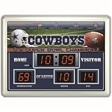 NFL Dallas Cowboys 14x19 Inch ScoreBoard-Clock-Thermometer