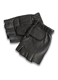Milwaukee Motorcycle Clothing Company MMCC Fingerless Riding Gloves (Black, X-Large)
