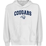 Houston Cougars Youth White Logo Arch Pullover Hoody