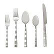 Melio Frosted/ Mirror-Finish 20-pc. Flatware Set