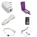 Search Our Specialty Mall : USB Data Hotsync & Charging Cable + USB Car Charger + USB Home Travel Charger + Premium Purple Flip Leather Carrying Case + White Stereo 3.5mm Headset + Clear Reusable LCD Screen Protector for Apple Touch Itouch 8GB 16GB 32GB 2nd Generation