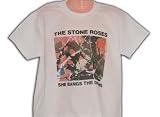 Stone Roses She Bangs the Drums T shirt for Kids in White Colour, Tee Shirts for Children. Age Size 5-6 - TSHK03107