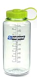 Nalgene “BPA FREE” 32oz Wide Mouth Tritan Water Bottle – Clear w/ Green Cap Reviews