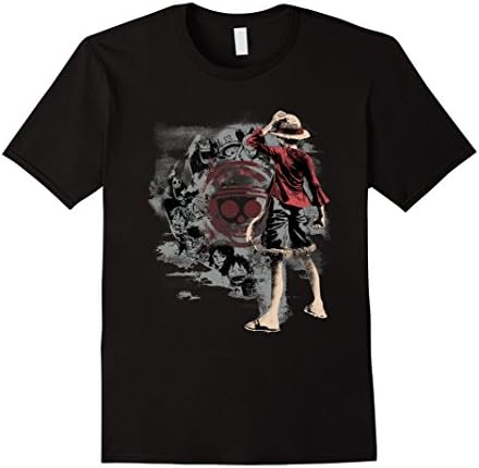 Men's Anime one piece t shirt Medium Black