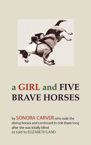 a girl and five brave horses