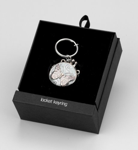 Butterfly Locket Keyring